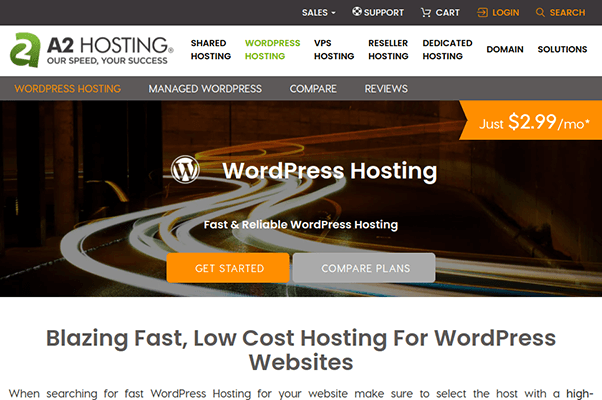 a2 hosting wordpress hosting