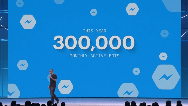 There are over 300,000 bots operating on messenger