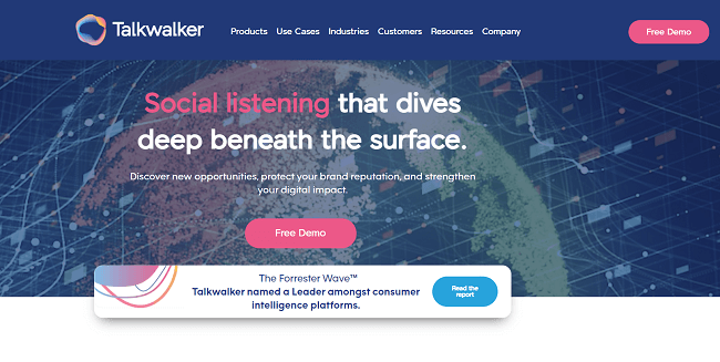Talkwalker Homepage