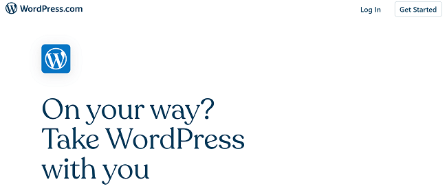 WordPress.com 홈페이지