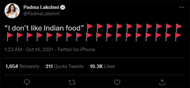 Find the right hashtag - indian food