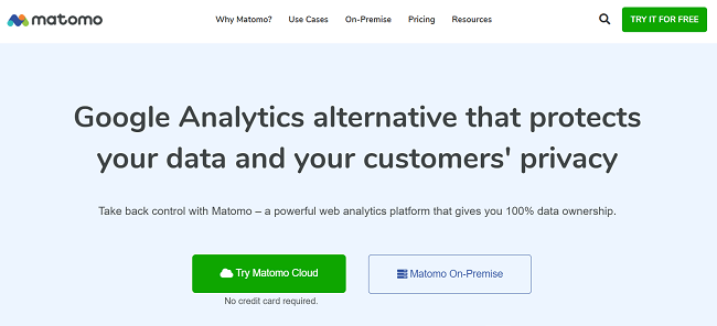 Matomo Analytics Homepage