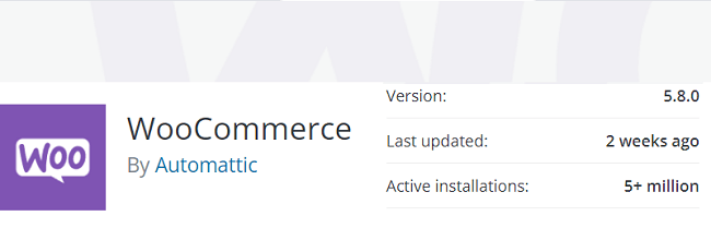 WooCommerce has over 5 million downloads
