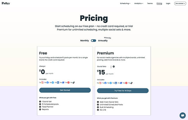 Pallyy New Pricing Page April 2022
