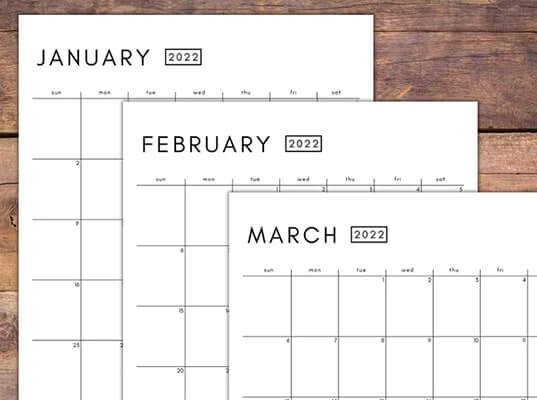 Digital Product - Calendars