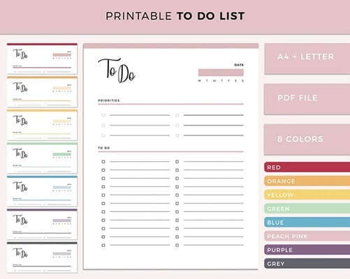 Digital Product - To-do lists