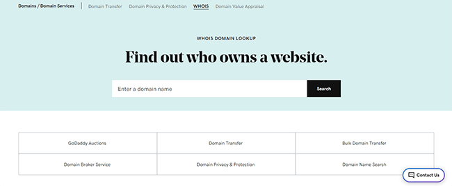 GoDaddy - Domain broker service