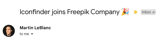 Iconfinder joins Freepik example