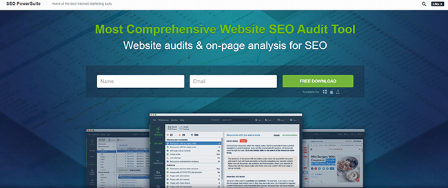 SEO PowerSuite Homepage