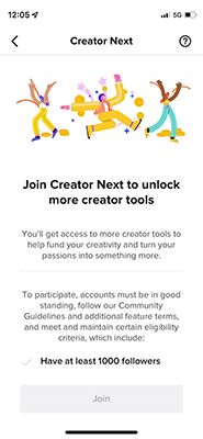 05 Sign up for the TikTok Creator Fund