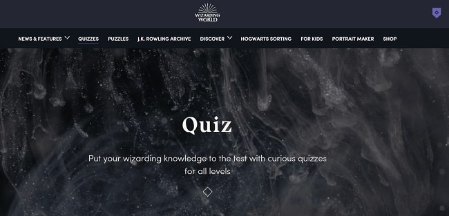 17 Quiz app - Wizarding World
