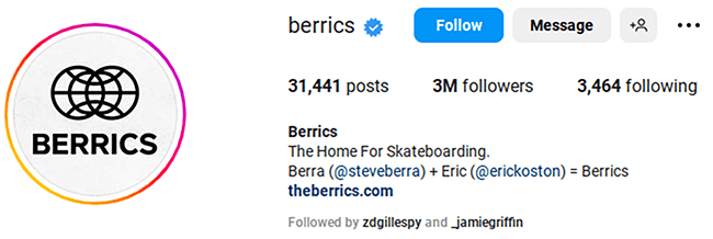 berrics link in bio