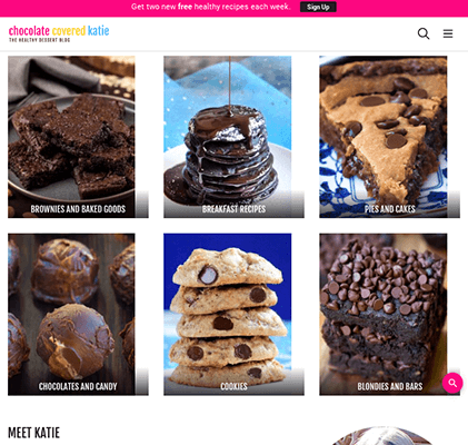 chocolate covered katie homepage