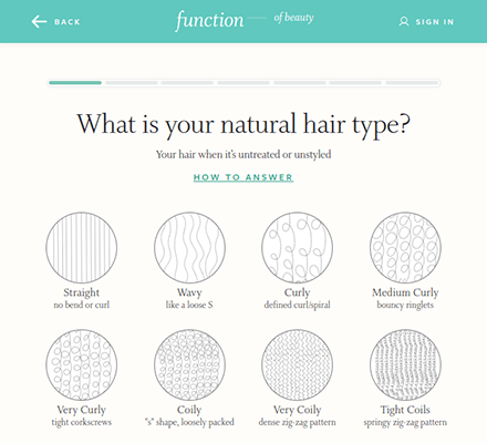 function of beauty hair quiz