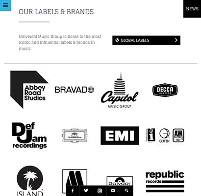 universal music group labels