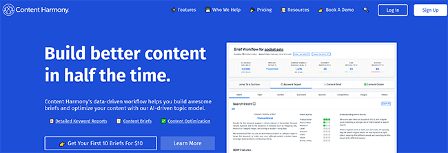 Content Harmony Homepage