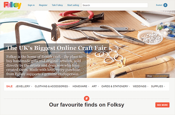 Folksy Homepage