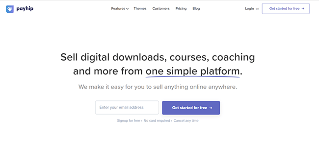 Payhip Homepage