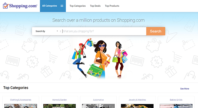 Shopping.com Homepage