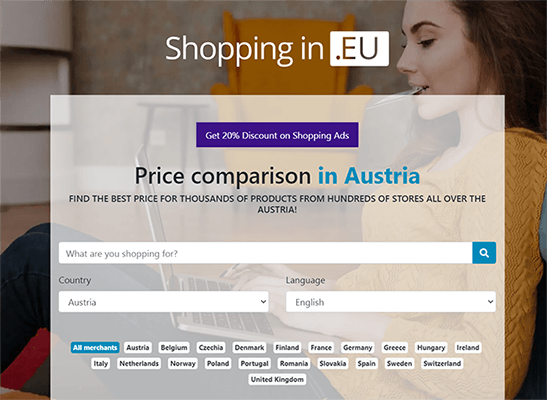 ShoppingIn Homepage
