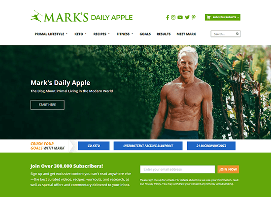 marks daily apple homepage