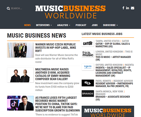 music business worldwide news category