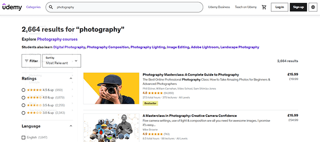 02 Udemy - photography course