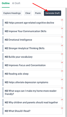 16 Outline builder - Generate Draft
