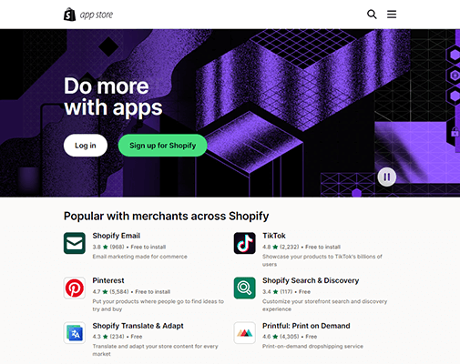 22 shopify app store
