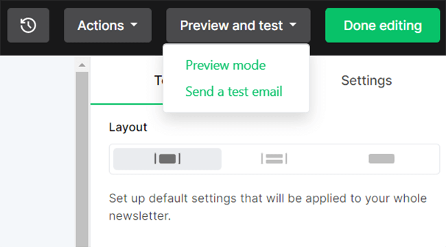 11 Email Editor - Preview _ test