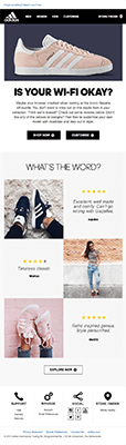 Email campaigns - Adidas