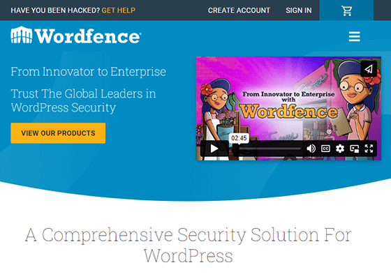wordfence homepage
