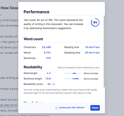 04 Document editor - detailed breakdown