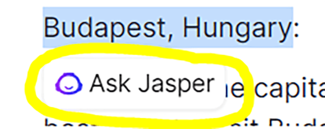 07 Documents (content editor) - Ask Jasper