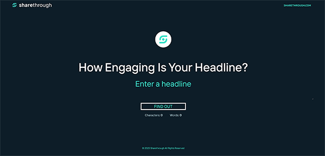 ShareThrough Headline Analyzer