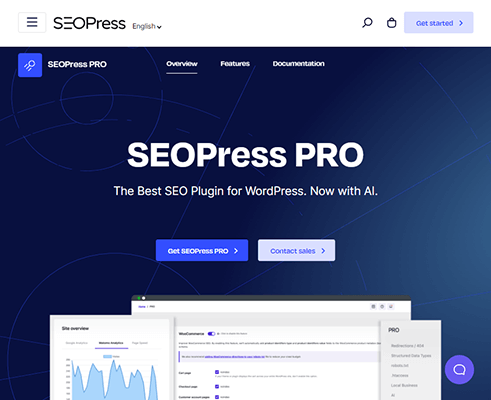 seopress wordpress plugin homepage