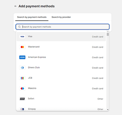 Payments - Method