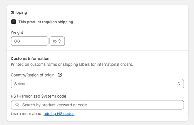 Shipping tools - Shopify collection