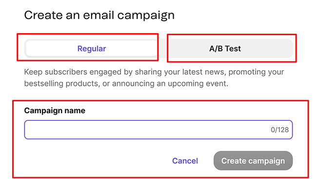 08 Campaigns - Create an email campaign