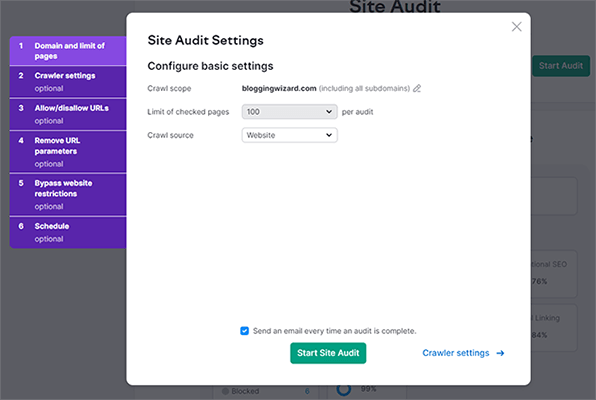 11 Site audit - URLs