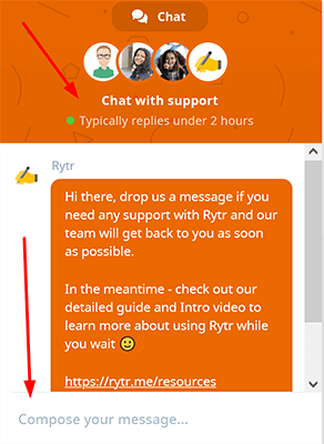 Customer support - Chat