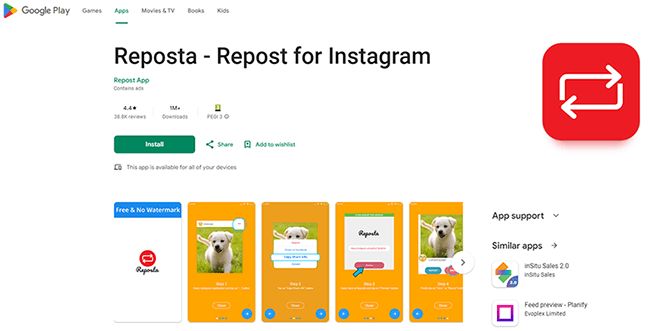 Reposta - Homepage