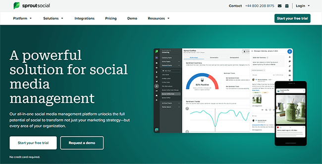 Sprout Social - Homepage