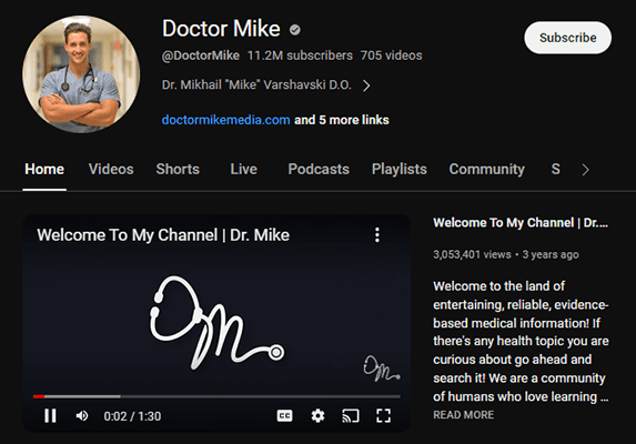doctor mike youtube