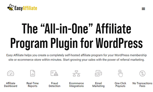 easy affiliate Homepage