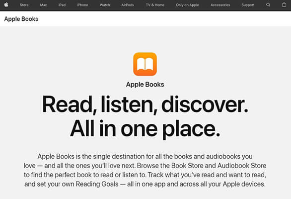 Apple Books Homepage