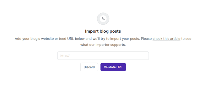 Blog importer - open importer