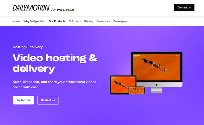 Dailymotion Video Hosting Homepage