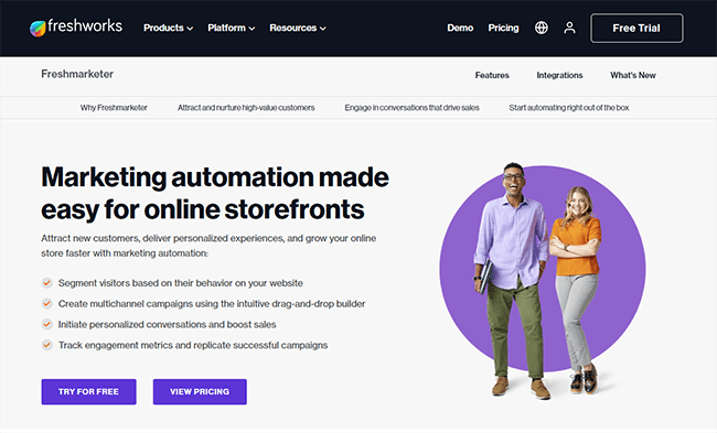 Freshworks Automation Homepage