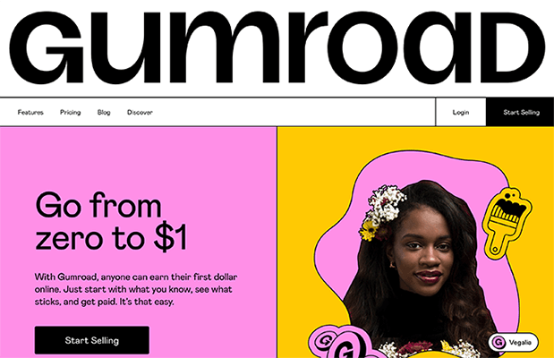Gumroad Homepage